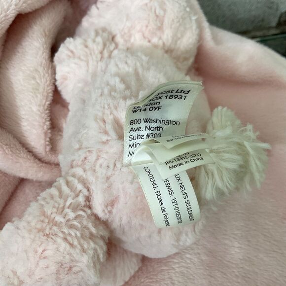 Jellycat Bashful Pink Bunny Soother Plush Lovie Security Blanket For Infant - Picture 9 of 11